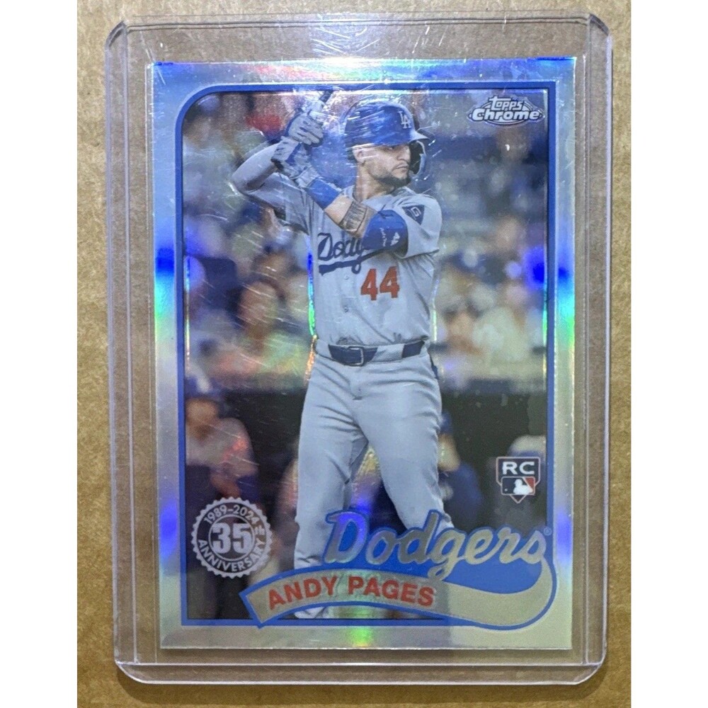 Topps 2024 Chrome Update 1989 Topps Baseball Andy Pages RC #89CU-8 Dodgers